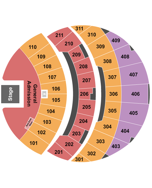 The Sphere At the Venetian Dead and Company Seating Chart